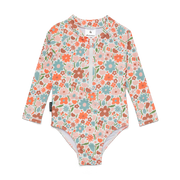 CRYWOLF Long Sleeve Swimsuit - Flower Market