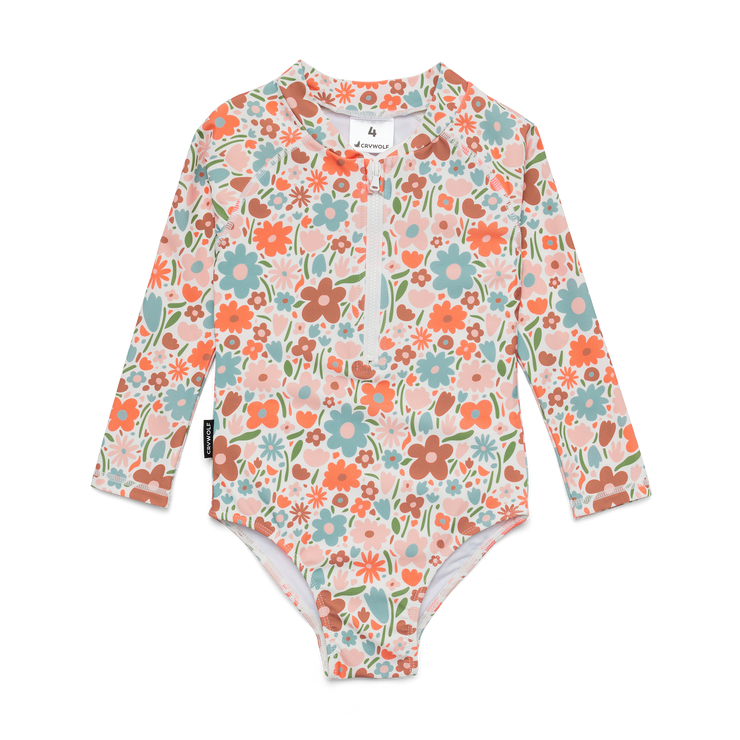 CRYWOLF Long Sleeve Swimsuit - Flower Market