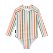 CRYWOLF Long Sleeve Swimsuit - Summer Stripe