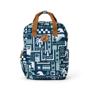 CRYWOLF Mini Backpack - Blue Postcards