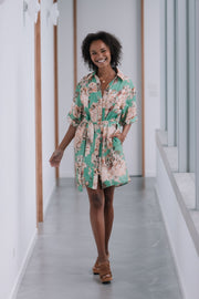 Cadence Shirt Dress - Green