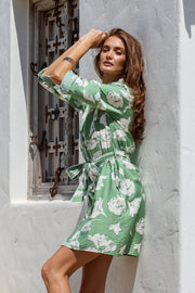 Charlie Shirt Dress - Sage