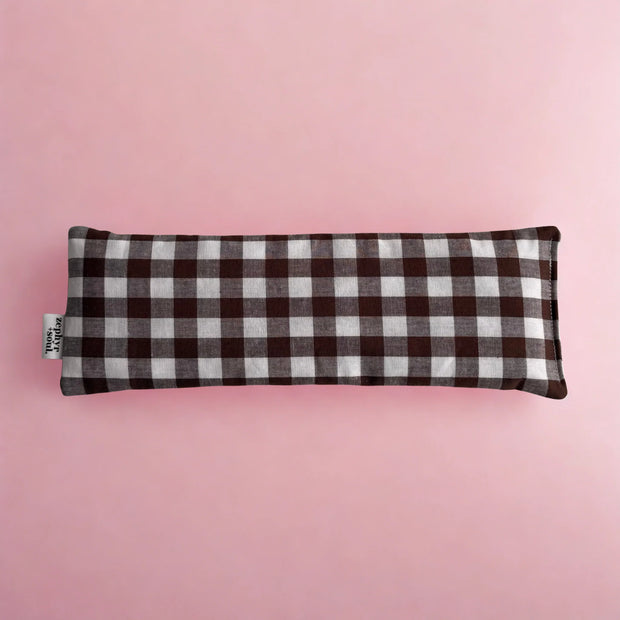 Eye Pillow - Chocolate Gingham
