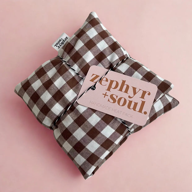 Heat Bag - Chocolate Gingham