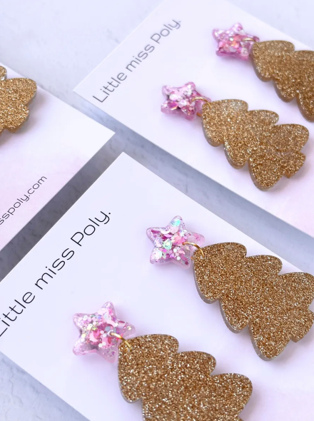 LMP Christmas Dangles - Gold & Holographic