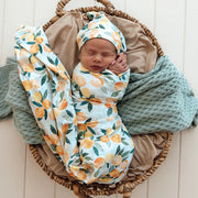 Jersey Wrap & Beanie Set - Citrus Squeeze