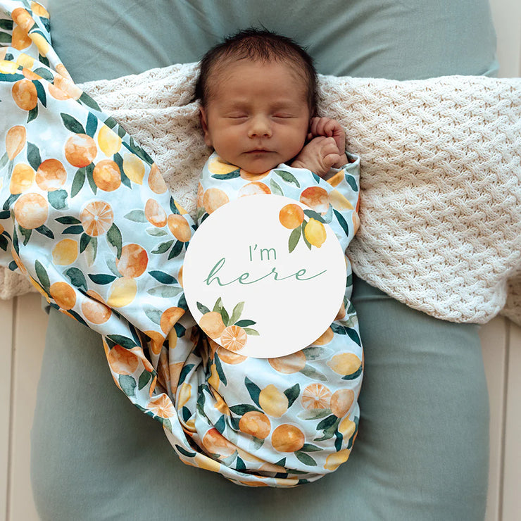 Jersey Wrap & Beanie Set - Citrus Squeeze