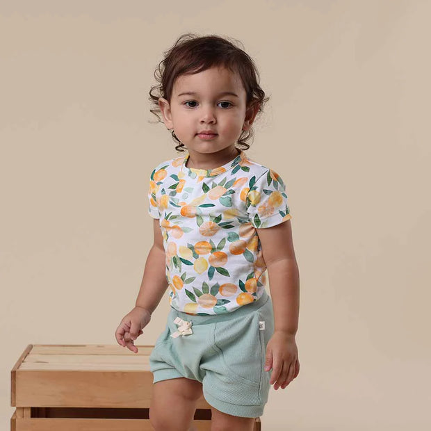 Short Sleeve Bodysuit - Citrus Squeeze