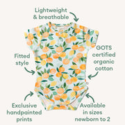 Short Sleeve Bodysuit - Citrus Squeeze