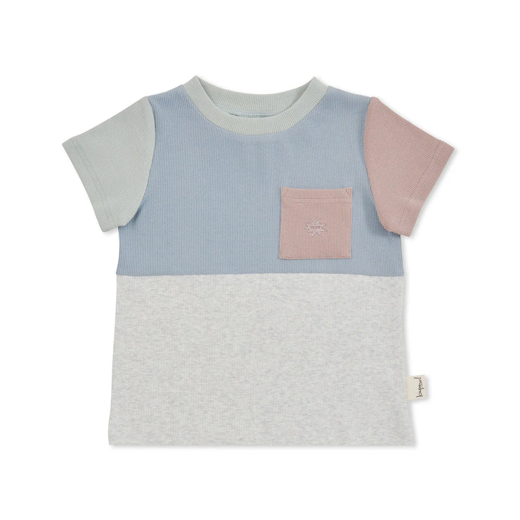 KAPOW - Colour Block Rib T-Shirt