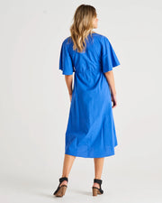 Cora Midi Dress - Iris Blue
