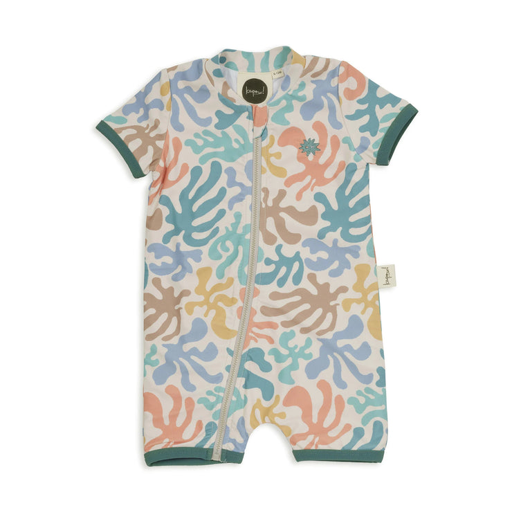 KAPOW - Coral SS Swimsuit UPF50+