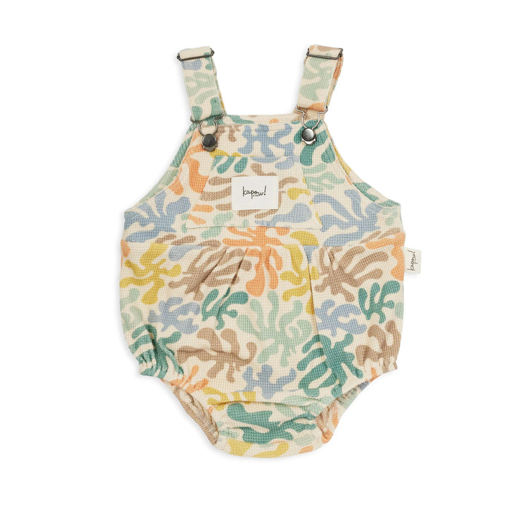 KAPOW - Coral Waffle Romper