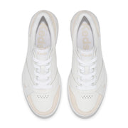 KEDS - The Court Leather/Suede Sneaker - White/Gum