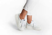 KEDS - The Court Leather Sneaker - White/White