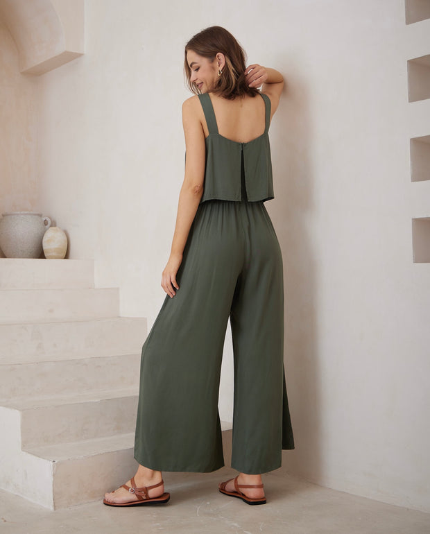 Monroe Jumpsuit - Olive