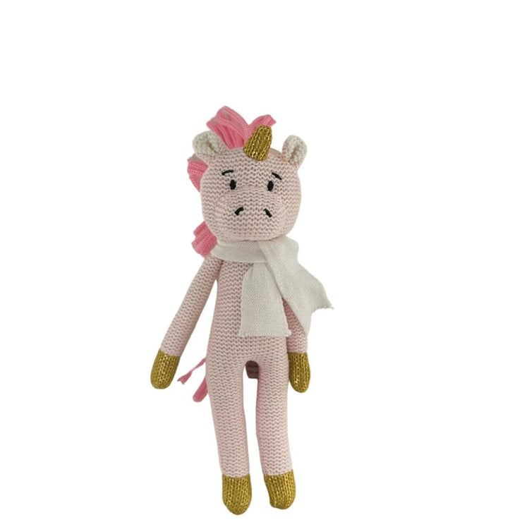 ES KIDS Eco Knitted Unicorn Rattle - 25cm