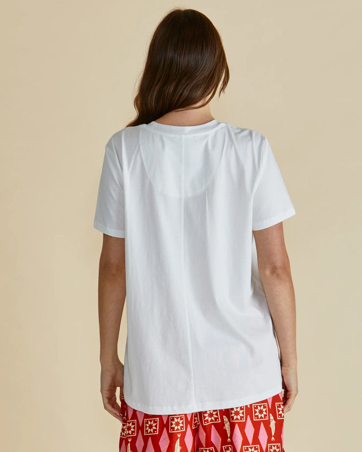 Ellia Crew Tee - Sardinia Print