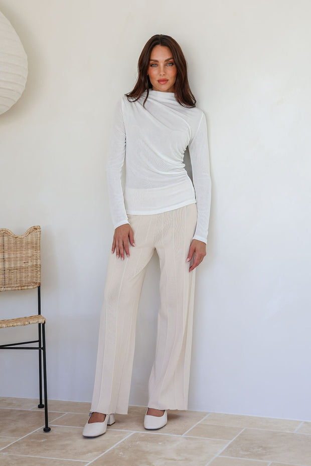 Emma Knit Pant - Natural