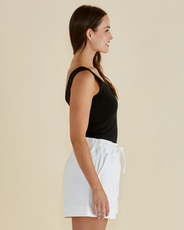 Emma Scoop Tank - Black