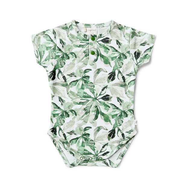 Short Sleeve Bodysuit - Evergreen