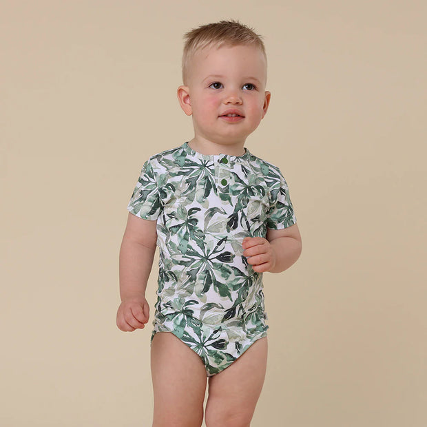 Short Sleeve Bodysuit - Evergreen