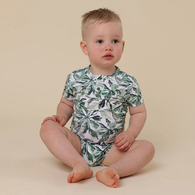 Short Sleeve Bodysuit - Evergreen