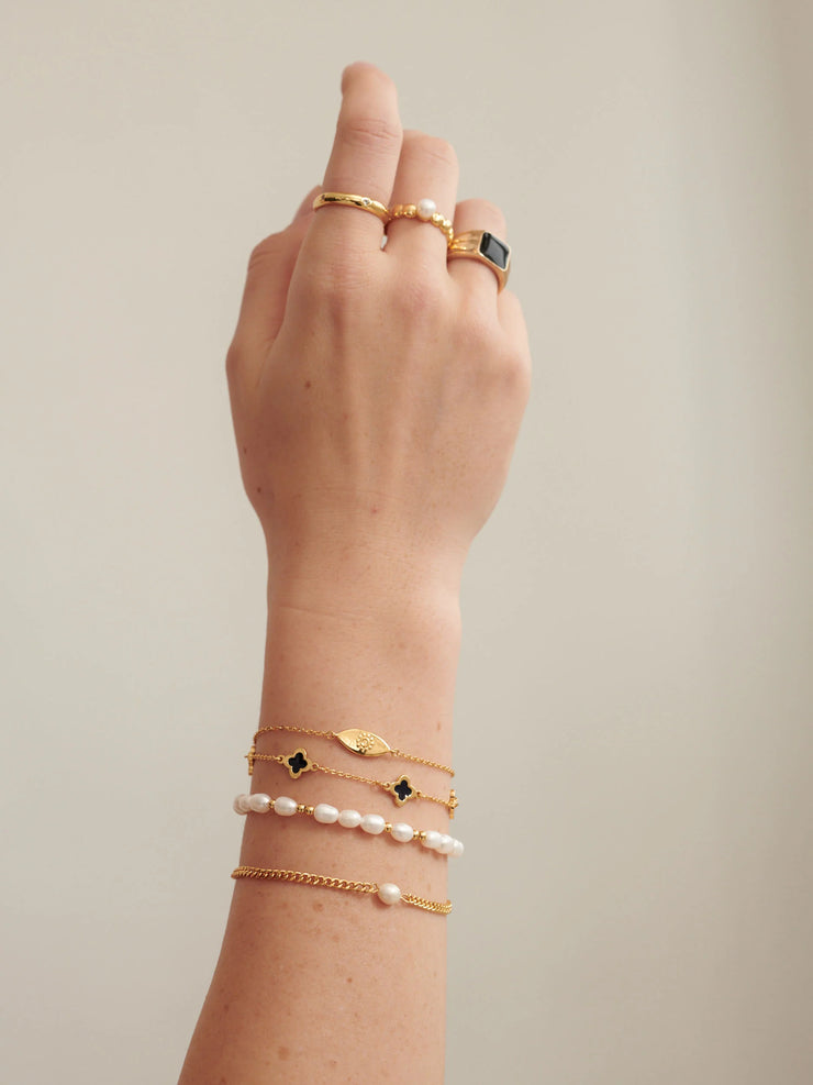 Evil Eye Bracelet - 18K Gold Plated