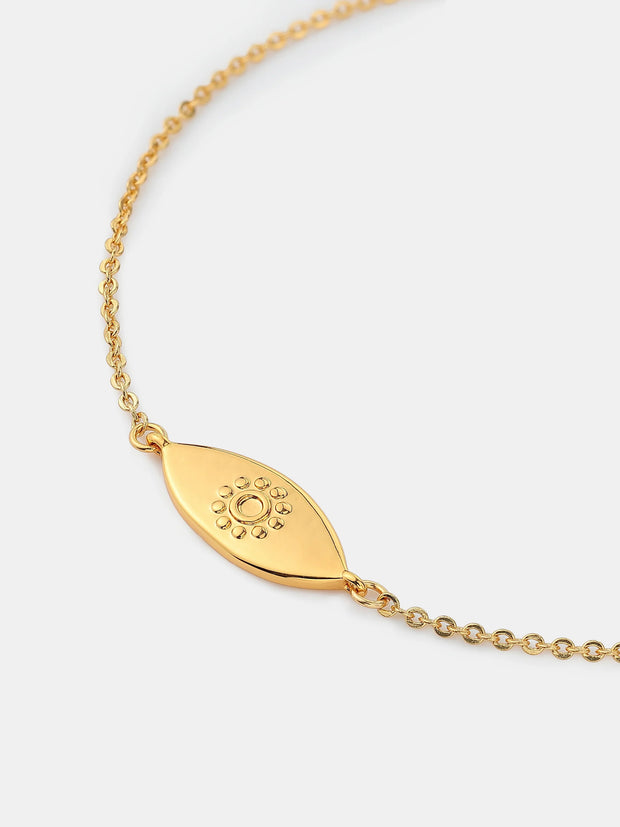 Evil Eye Bracelet - 18K Gold Plated