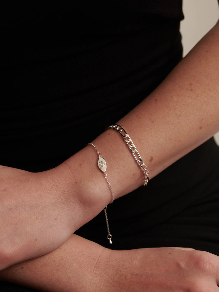 Evil Eye Bracelet - Sterling Silver Plated
