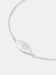 Evil Eye Bracelet - Sterling Silver Plated