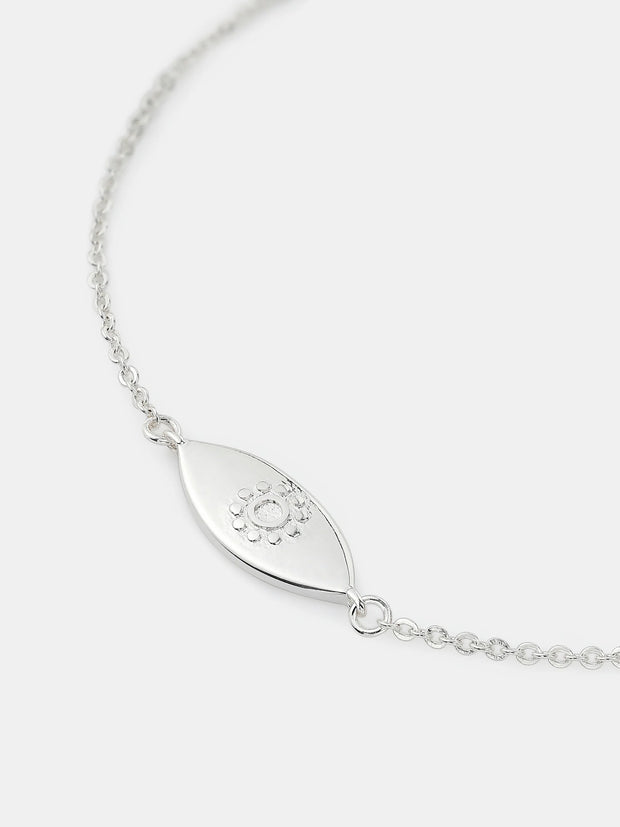 Evil Eye Bracelet - Sterling Silver Plated