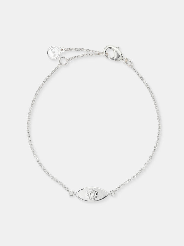 Evil Eye Bracelet - Sterling Silver Plated