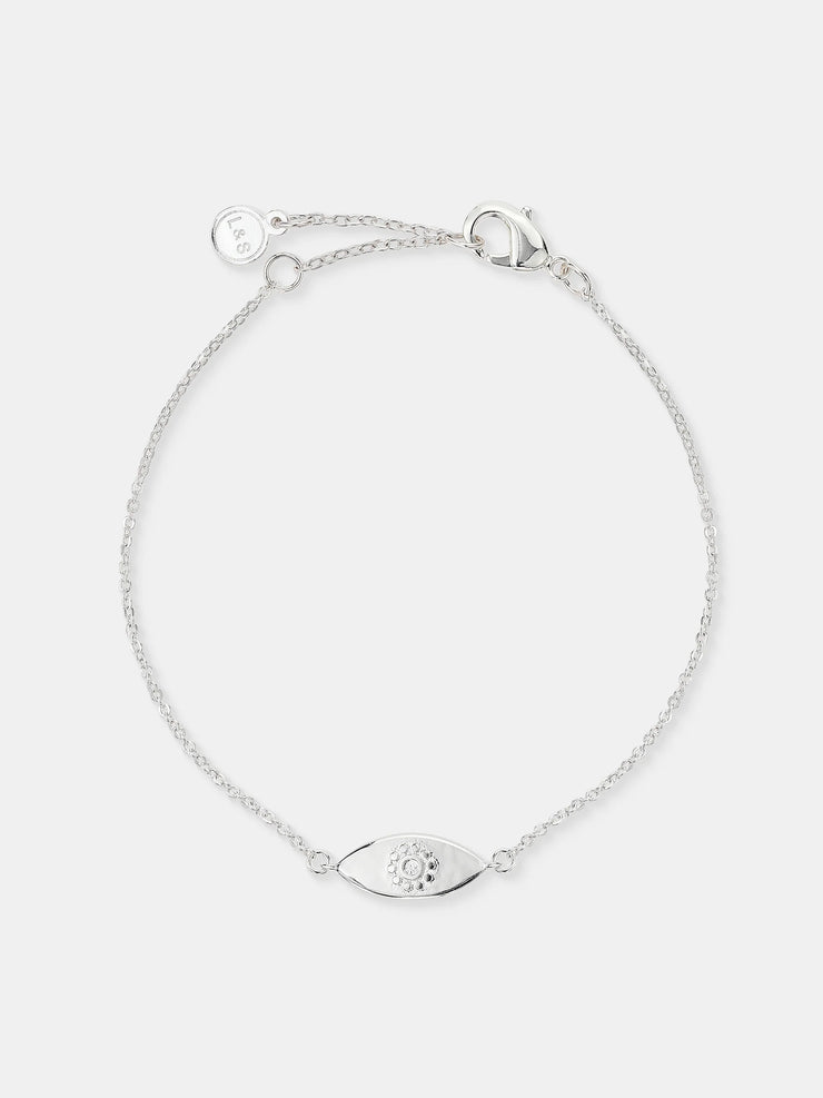 Evil Eye Bracelet - Sterling Silver Plated