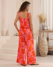 Monroe Jumpsuit - Coral