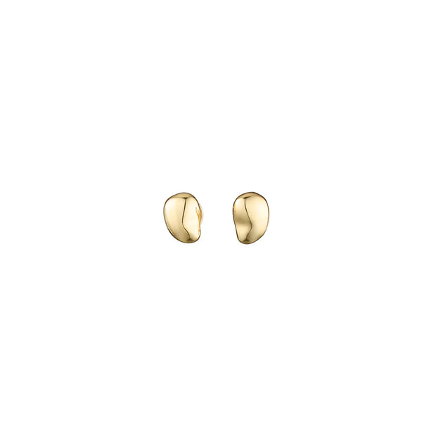 FAVA PICCOLA Studs - 14K Gold Plating