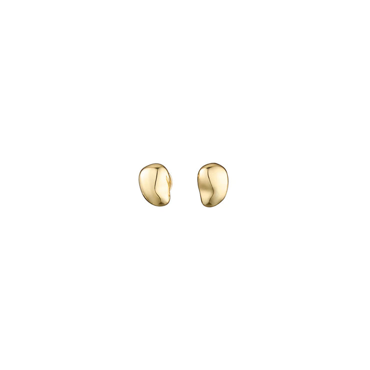 FAVA PICCOLA Studs - 14K Gold Plating