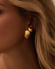 FAVA PICCOLA Studs - 14K Gold Plating