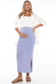Finer Things Crochet Skirt - Lavender Blue