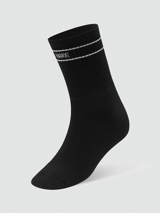 Flashdance 1/2 Crew Sock - Black