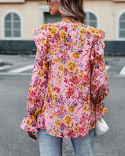 Florence Blouse - Pink Floral