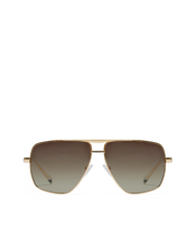 THE GRACE Light-Gold Taupe Fade Sunglasses