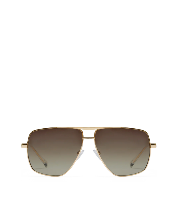 THE GRACE Light-Gold Taupe Fade Sunglasses