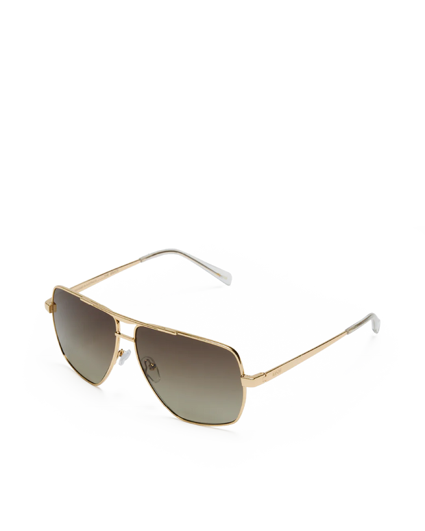 THE GRACE Light-Gold Taupe Fade Sunglasses