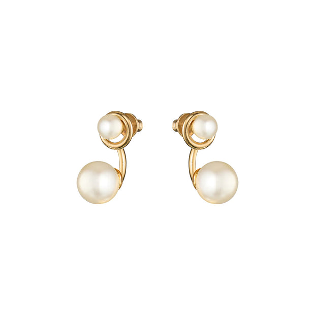 GRACE Pearl Earrings - 14KT Gold Plating