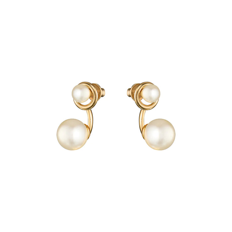 GRACE Pearl Earrings - 14KT Gold Plating