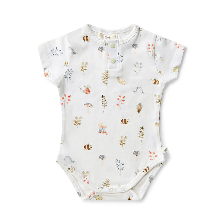 Short Sleeve Bodysuit - Garden Friends