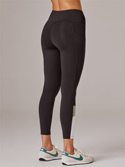 Gen 2 Ankle Grazer Legging 26" - Black/Palm