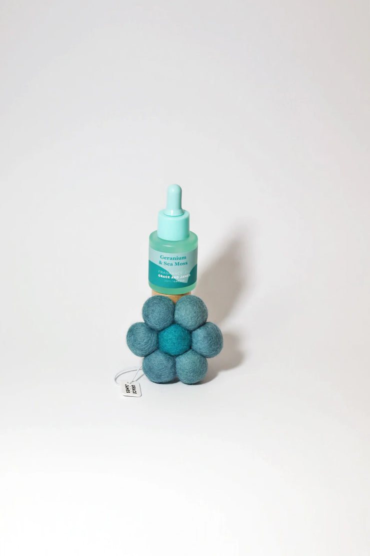 Felt Air Freshener - Geranium & Sea Moss