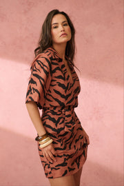 Harley Mini Dress - Zebra